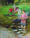children fishermen